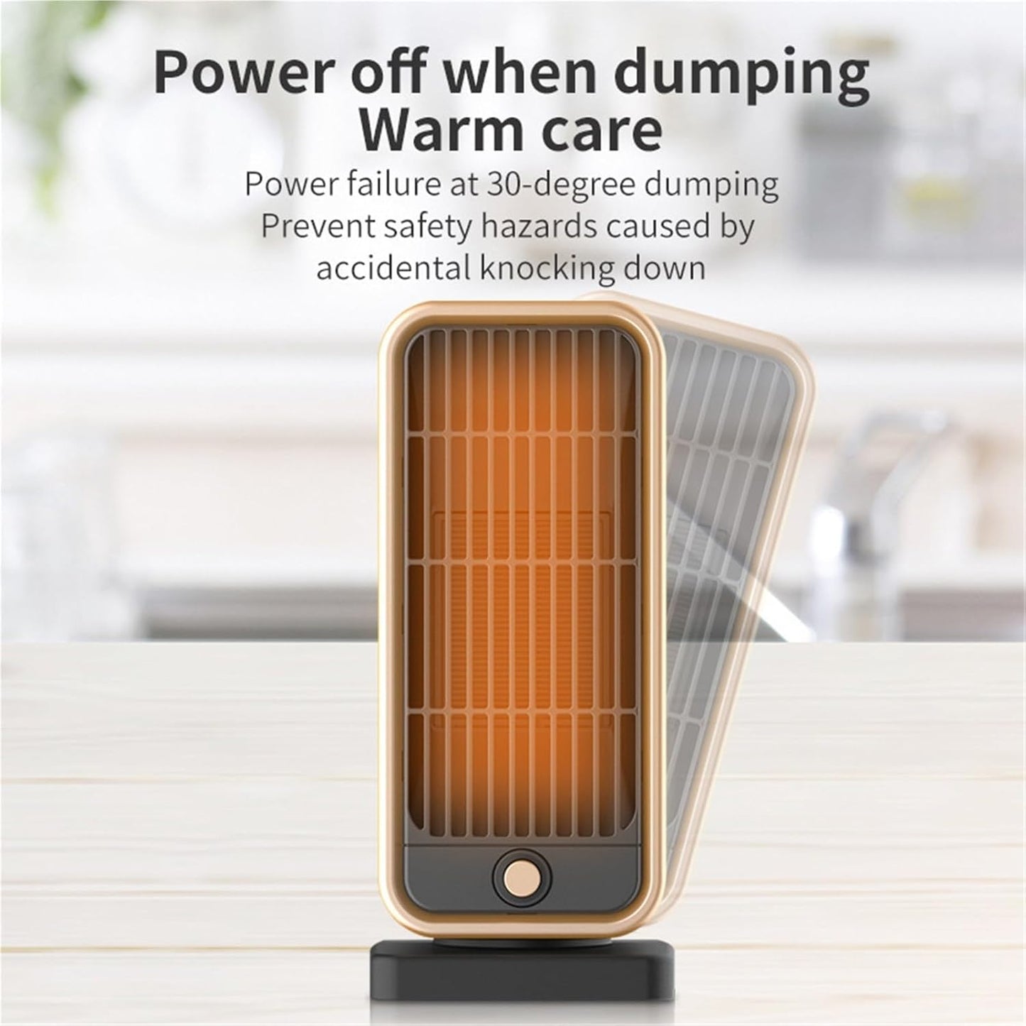 Electric heater - Indoor electric heater - Fan heater for household use - 500W - Ceramic heating element - V1259-DP01-BO-162