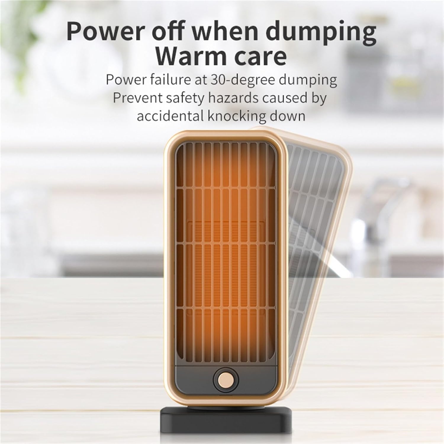 Electric heater - Indoor electric heater - Fan heater for household use - 500W - Ceramic heating element - V1259-DP01-BO-162