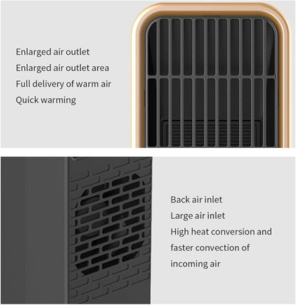 Electric heater - Indoor electric heater - Fan heater for household use - 500W - Ceramic heating element - V1259-DP01-BO-162