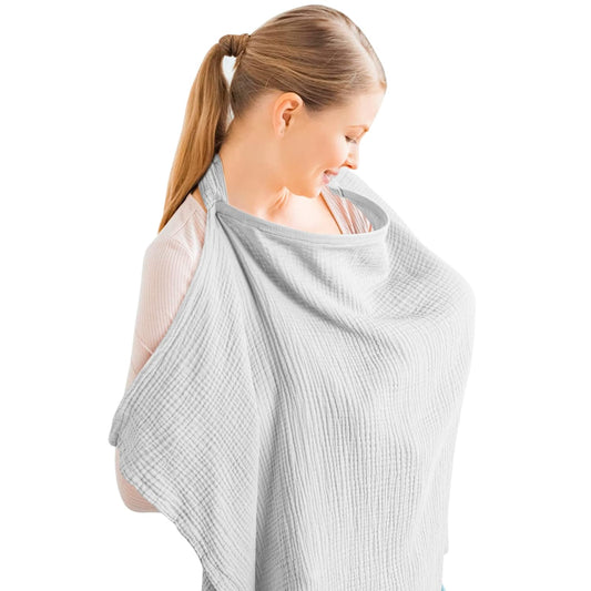 Breastfeeding bib - Smooth woven fabric for breastfeeding babies - Breathable - Pure cotton - Breastfeeding V1259-DP01-BO-163