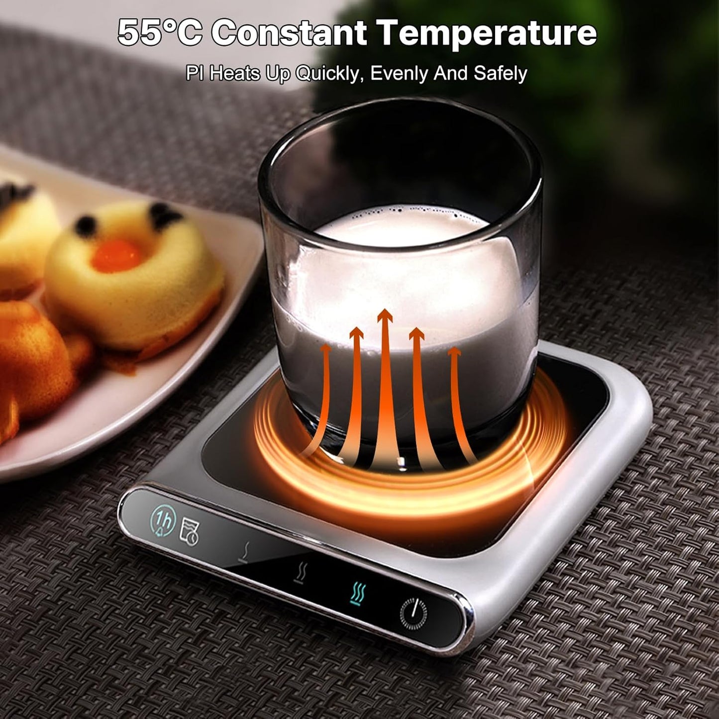 Mug warmer - temperature warmer with three speeds - cup warmer - heated coaster - mug warmer - USB cup warmer V1259-DP01-BO-164