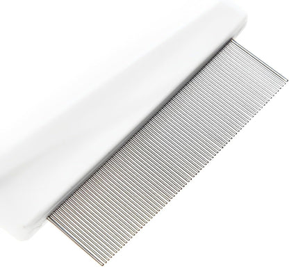 Flea comb for dogs and cats - Dog grooming tool - For removing tear stains, fleas, mange and lice V1259-DP01-BO-167