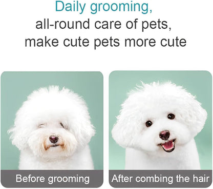 Flea comb for dogs and cats - Dog grooming tool - For removing tear stains, fleas, mange and lice V1259-DP01-BO-167