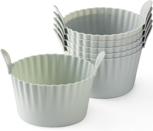 Baking tray for the Airfryer - egg mold for the Airfryer - large muffin mold for the Airfryer (6-pack) - grey V1259-DP01-BO-169