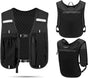 Unisex running vest with phone holder and storage space - adjustable hydration vest - lightweight and V1259-DP01-BO-181