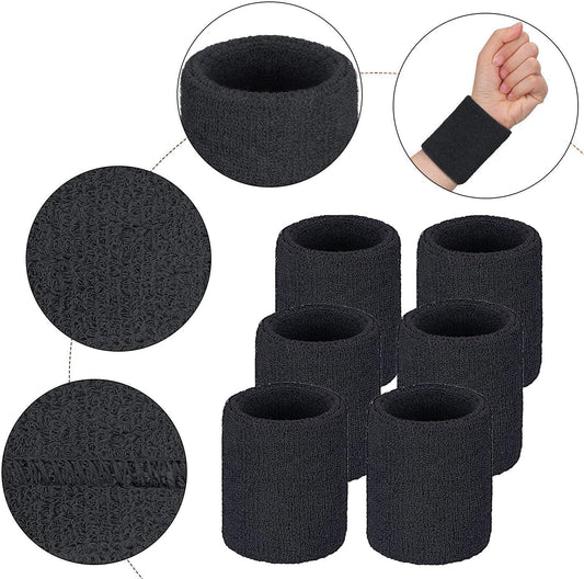 Wrist sweatbands - 2-piece sports sweatbands for men and women - for the gym - tennis - running - basketball V1259-DP01-BO-184