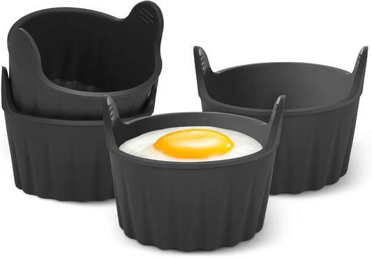 4-piece egg poacher for the airfryer - baking tray specially for the airfryer - egg poacher for the microwave V1259-DP01-BO-189