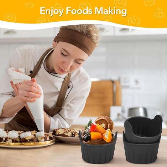 4-piece egg poacher for the airfryer - baking tray specially for the airfryer - egg poacher for the microwave V1259-DP01-BO-189
