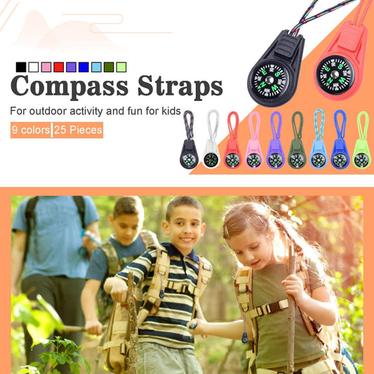 Kompas - 25-pack - Kids' Compass - Classroom - Mini Compass for Children - Hiking and Survival - Portable - V1259-DP01-BO-19