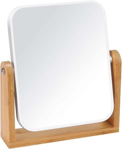 Desk mirror with standard 1x/3x magnification - double-sided - 360-degree swivel - portable vanity mirror V1259-DP01-BO-194