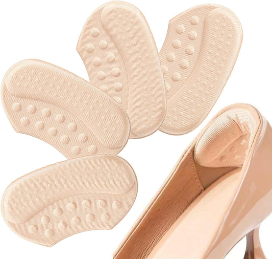 4-piece non-slip heel cushions - self-adhesive heel protectors - non-slip heel clips - thick padding for V1259-DP01-BO-196