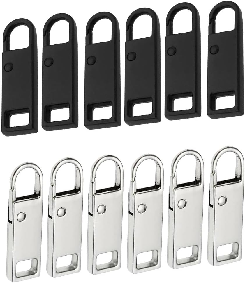 Reserve zips - 12-pack metal zips - removable - suitable for purses - clothing - jeans - suitcases - luggage V1259-DP01-BO-199