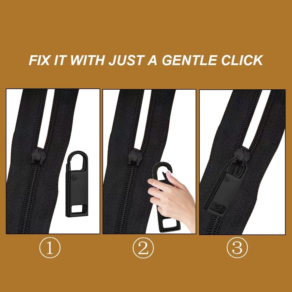 Reserve zips - 12-pack metal zips - removable - suitable for purses - clothing - jeans - suitcases - luggage V1259-DP01-BO-199
