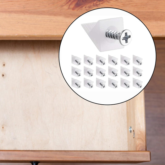30-piece drawer repair kit - drawer repair set with screws - drawer support - drawer base repair brackets - V1259-DP01-BO-211