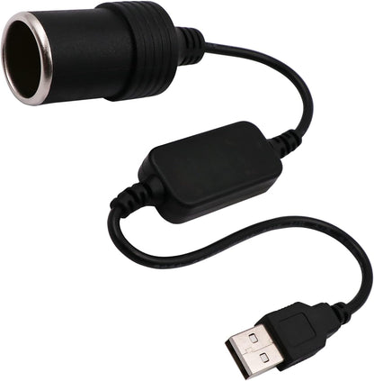 USB A male to 12V car cigarette lighter female adapter cable (max. 8W) V1259-DP01-BO-222