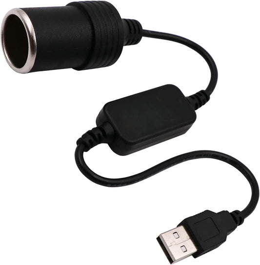 USB A male to 12V car cigarette lighter female adapter cable (max. 8W) V1259-DP01-BO-222