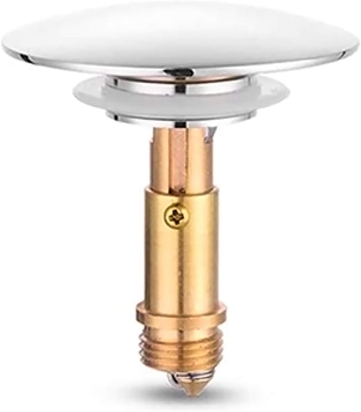 Pop-up click waste plug - sink drain stopper - brass slotted drain button - suitable for bathroom sink V1259-DP01-BO-232