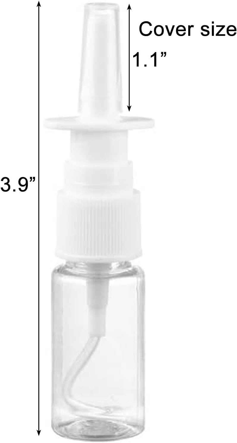 3-pack nasal spray bottles - clear spray bottle - empty nasal spray - direct spray container for essential V1259-DP01-BO-233