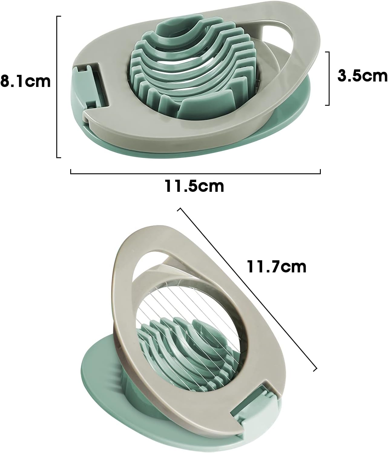Egg slicer - Egg slicer with stainless steel wire - multi-functional egg slicer - slices boiled eggs, ham, V1259-DP01-BO-240