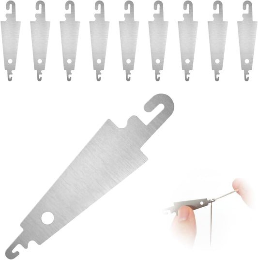10 pieces of embroidery and cross-stitch needle threader tool - stainless steel hook needle threader - manual V1259-DP01-BO-243