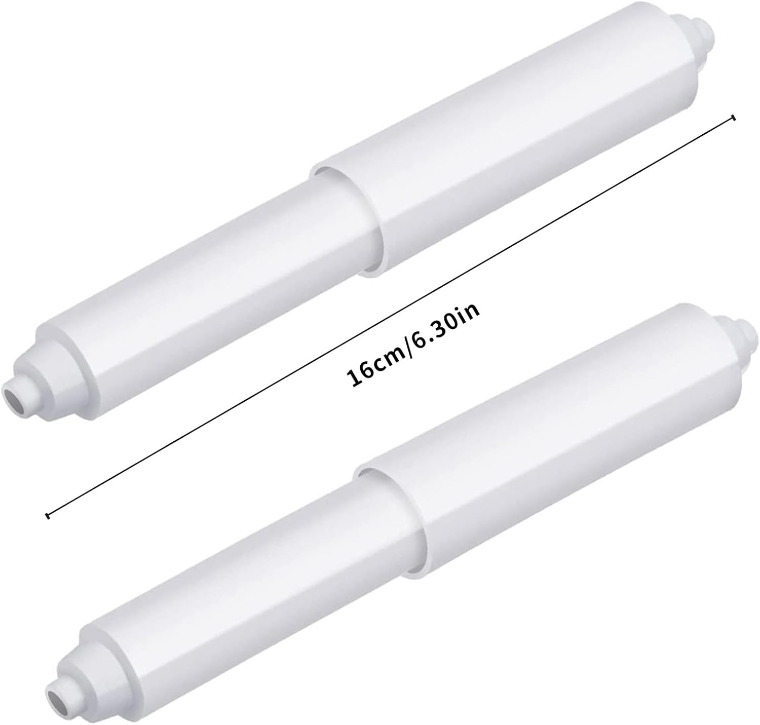 2-piece plastic toilet roll holder - toilet roll holder - toilet roll holder insert - bathroom toilet roll V1259-DP01-BO-244