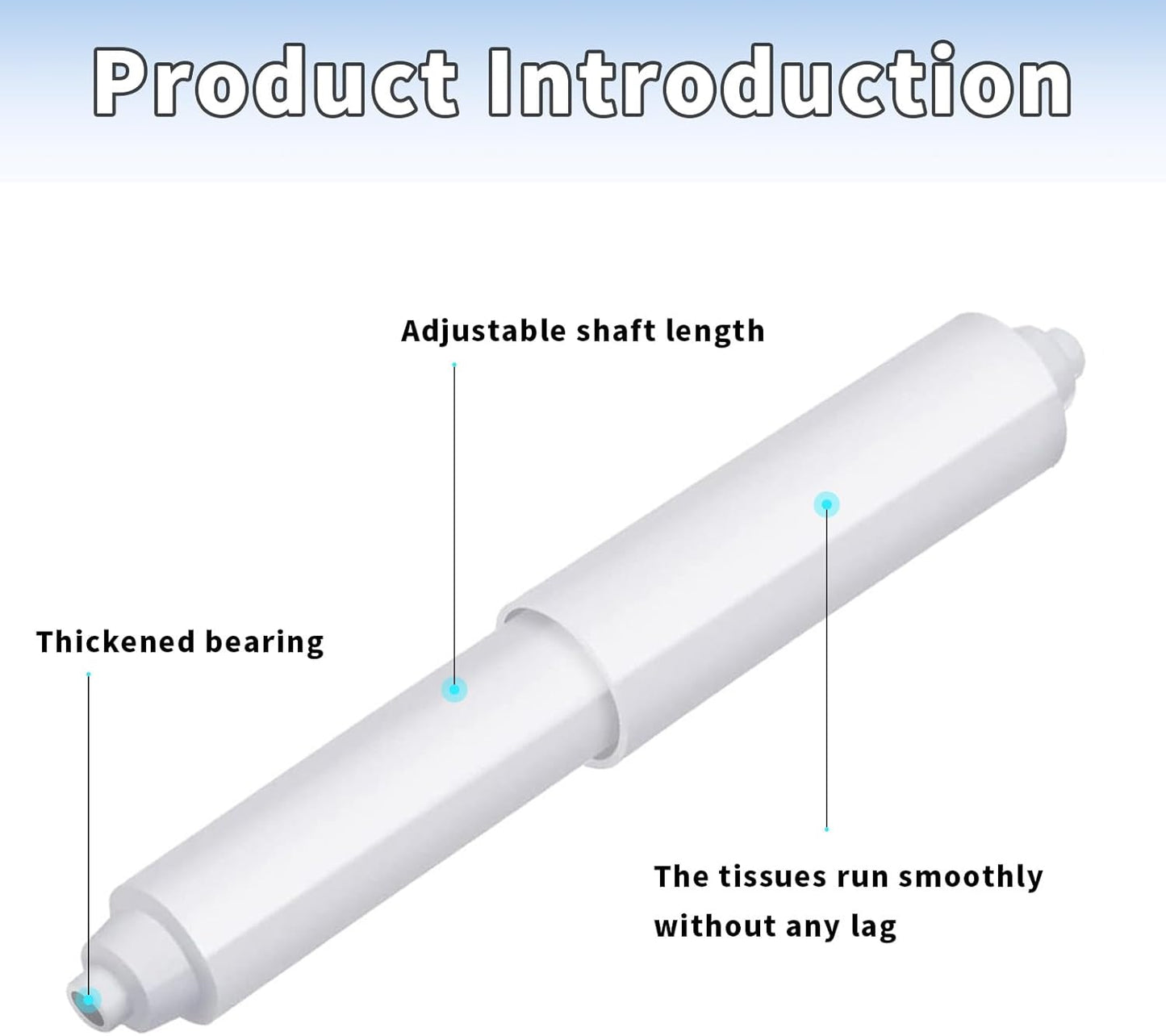 2-piece plastic toilet roll holder - toilet roll holder - toilet roll holder insert - bathroom toilet roll V1259-DP01-BO-244