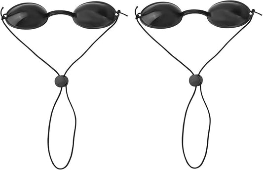 2 pairs of protective glasses for eye protection against red light - tanning glasses for women - tanning V1259-DP01-BO-247