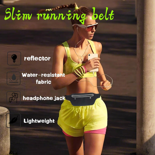 Slim running belt - running waist pack - running belt suitable for carrying a mobile phone - waist pack V1259-DP01-BO-250