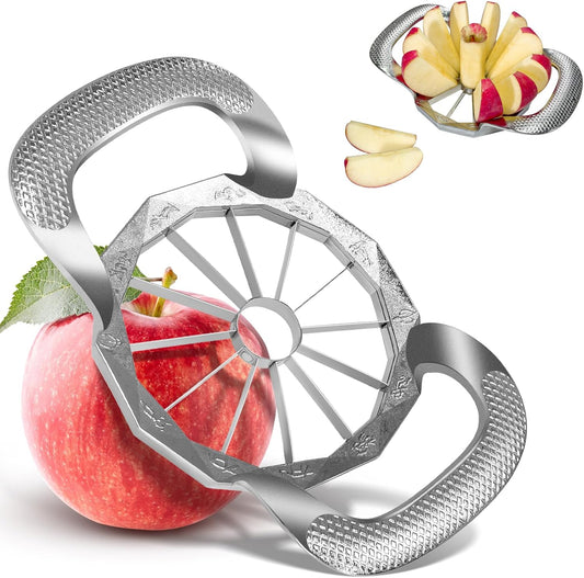 Apple corer, apple drill, fully metal apple corer and drill with 12 stainless steel blades, large apple corer V1259-DP01-BO-264