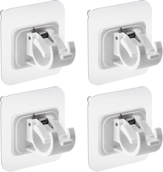 4 pieces self-adhesive curtain rod brackets No drilling required Curtain hooks Fixed rod bracket Curtain rod V1259-DP01-BO-266
