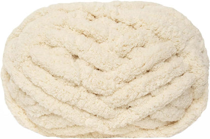 Chunky yarn - Hand-knitted blanket - 25 meters - Extra soft - DIY - Cushion - Blanket - Pet bed - Beige V1259-DP01-BO-27