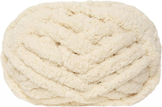 Chunky yarn - Hand-knitted blanket - 25 meters - Extra soft - DIY - Cushion - Blanket - Pet bed - Beige V1259-DP01-BO-27