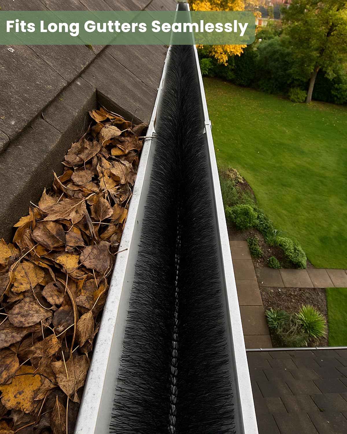 Gutter brush - Leaf catcher - Lead filter - Gutter drain cleaner - Leaf cleaner - Gutter unblocker - 4m x V1259-DP01-BO-273