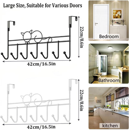 Door hooks, coat hangers for jackets, towels, bags, bathrobes (1 pack, white) V1259-DP01-BO-277
