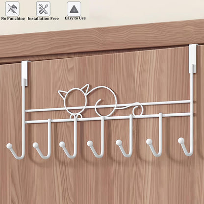 Door hooks, coat hangers for jackets, towels, bags, bathrobes (1 pack, white) V1259-DP01-BO-277