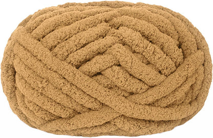Chunky yarn - Hand-knitted blanket - 25 metres - Extra soft - DIY - Cushion - Blanket - Pet bed - brown V1259-DP01-BO-28