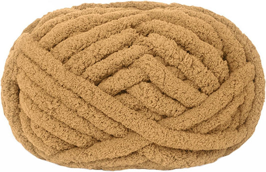Chunky yarn - Hand-knitted blanket - 25 metres - Extra soft - DIY - Cushion - Blanket - Pet bed - brown V1259-DP01-BO-28
