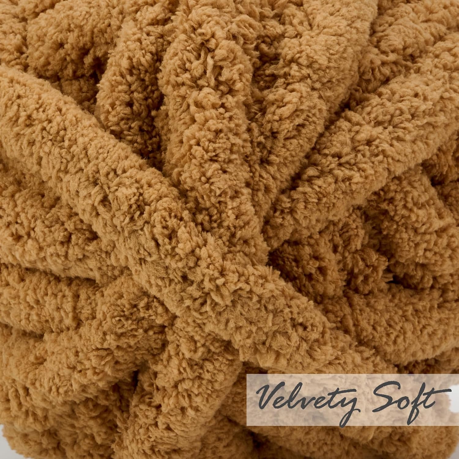 Chunky yarn - Hand-knitted blanket - 25 metres - Extra soft - DIY - Cushion - Blanket - Pet bed - brown V1259-DP01-BO-28