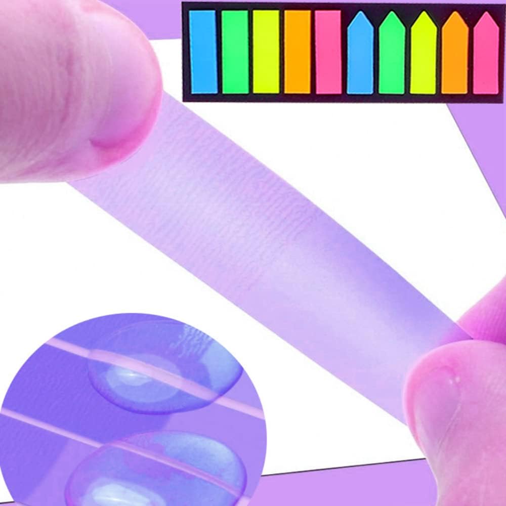 Sticky note labels, 200 sticky note labels, sticky note bookmarks in 2 shapes, mini file labels for marking V1259-DP01-BO-289