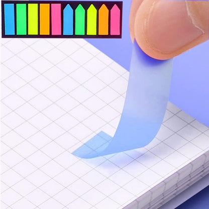 Sticky note labels, 200 sticky note labels, sticky note bookmarks in 2 shapes, mini file labels for marking V1259-DP01-BO-289