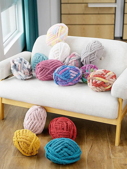 Super soft yarn - yarn-2 cm x 25 m - perfect for DIY projects - knitting blankets, cat baskets, scarves, V1259-DP01-BO-30