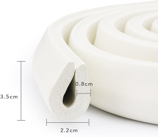Edge protection strips, 2M * 2 rolls foam safety strips, anti-bump strips for kids, thickened soft protection V1259-DP01-BO-300