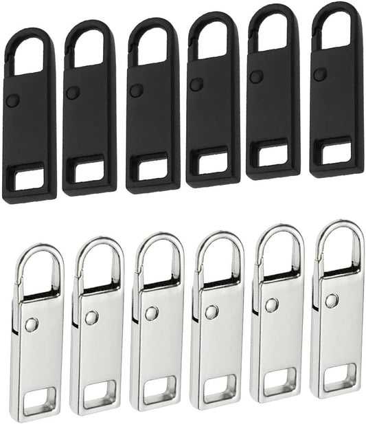 Reserve zips - 12-pack metal zips - removable - suitable for wallets - clothing - jeans - suitcases - luggage V1259-DP01-BO-323
