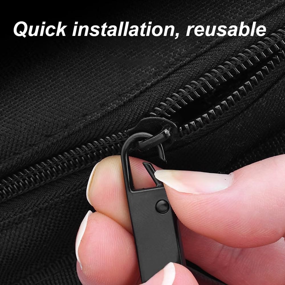 Reserve zips - 12-pack metal zips - removable - suitable for wallets - clothing - jeans - suitcases - luggage V1259-DP01-BO-323