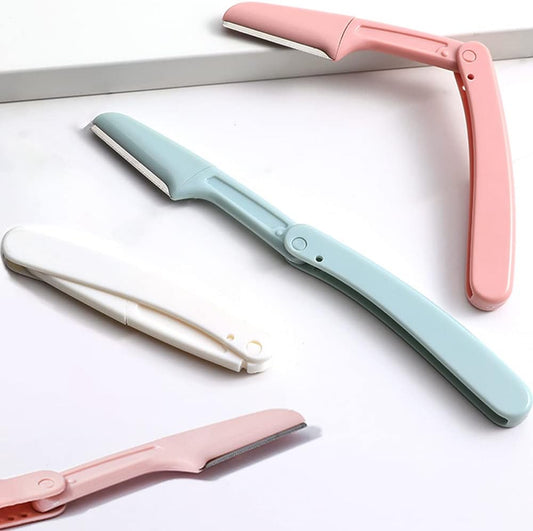 Set of 4 face razors - microdermabrasion blades for the face - eyebrow trimmers - facial shavers and facial V1259-DP01-BO-329