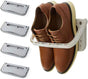 Shoe rack - 4 pieces - Grey - Foldable - Wall-mounted shoe rack - Foldable shoe rack - Punch-Free - Simple V1259-DP01-BO-33