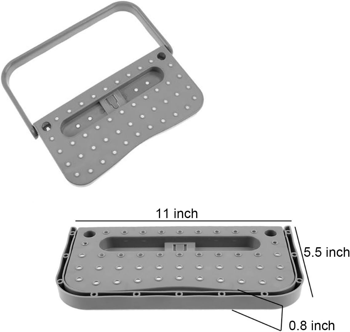 Shoe rack - 4 pieces - Grey - Foldable - Wall-mounted shoe rack - Foldable shoe rack - Punch-Free - Simple V1259-DP01-BO-33