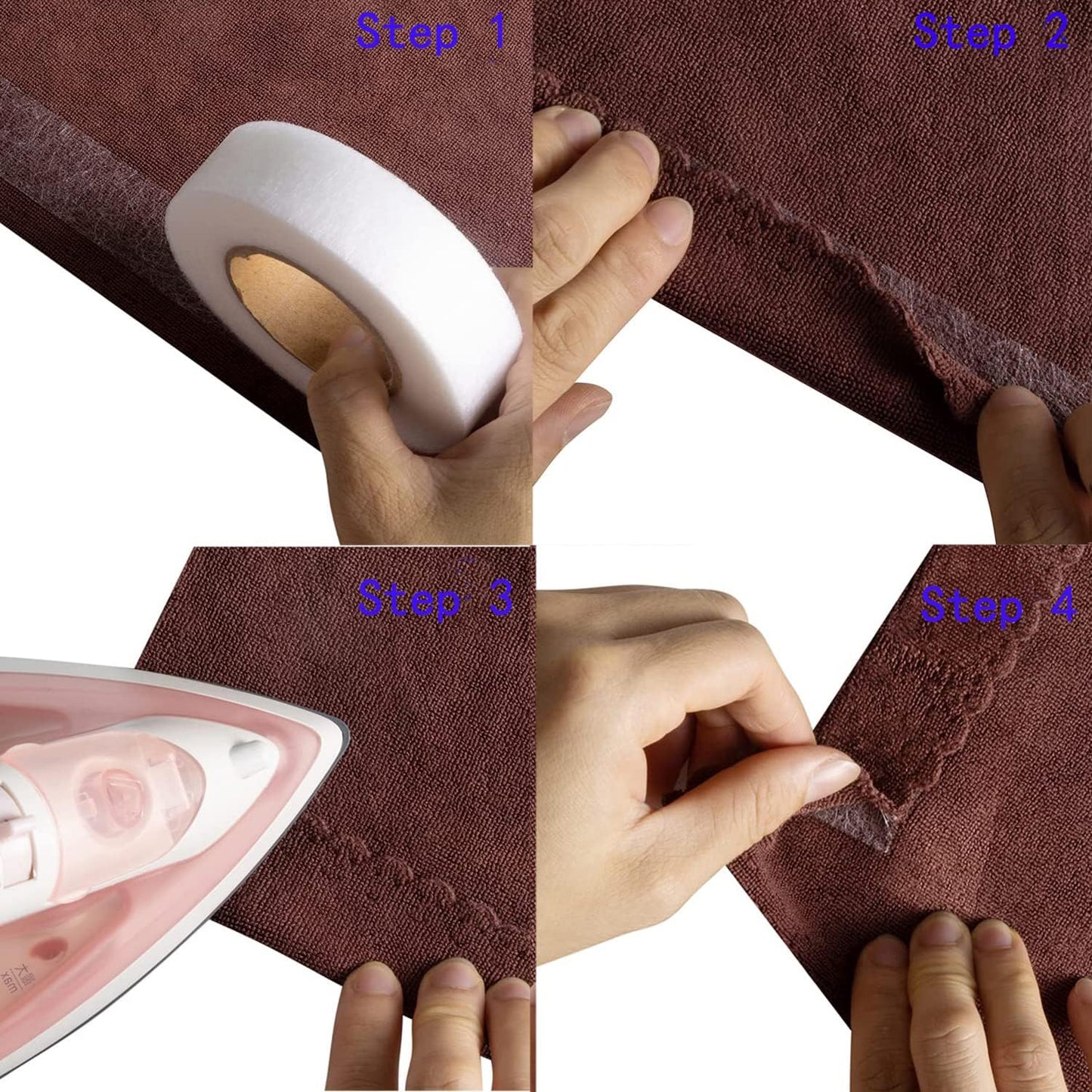 60 meter zoomband - ironing width 20 mm - for splitting fabrics - trousers - skirts - clothing V1259-DP01-BO-344