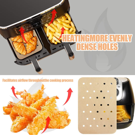 120 pieces Airfryer paper baking forms, Airfryer baking forms compatible with Ninja Foodi Dual Airfryer, V1259-DP01-BO-368