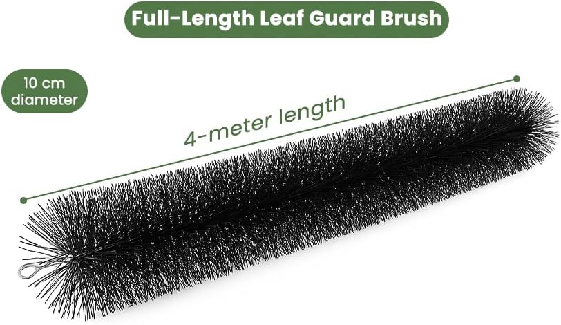 Gutter Brush - Leaf Catcher - Lead Filter - Gutter Drain Cleaner - Leaf Cleaner - Gutter Unblocker - 4m x V1259-DP01-BO-374